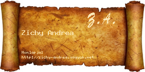 Zichy Andrea névjegykártya