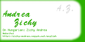 andrea zichy business card